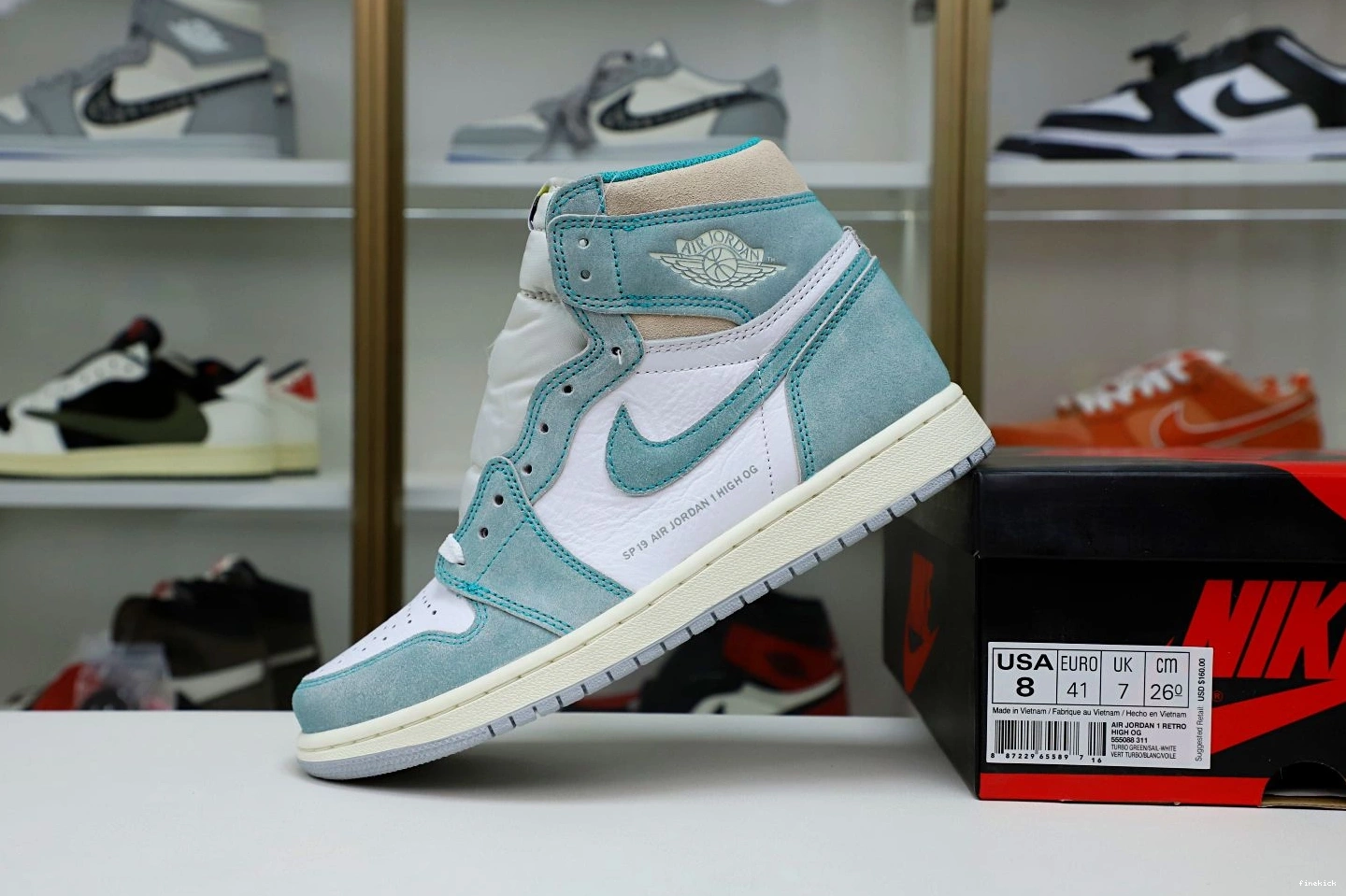 GREEN' 1 'TURBO RETRO HIGH JORDAN AIR OG 1002